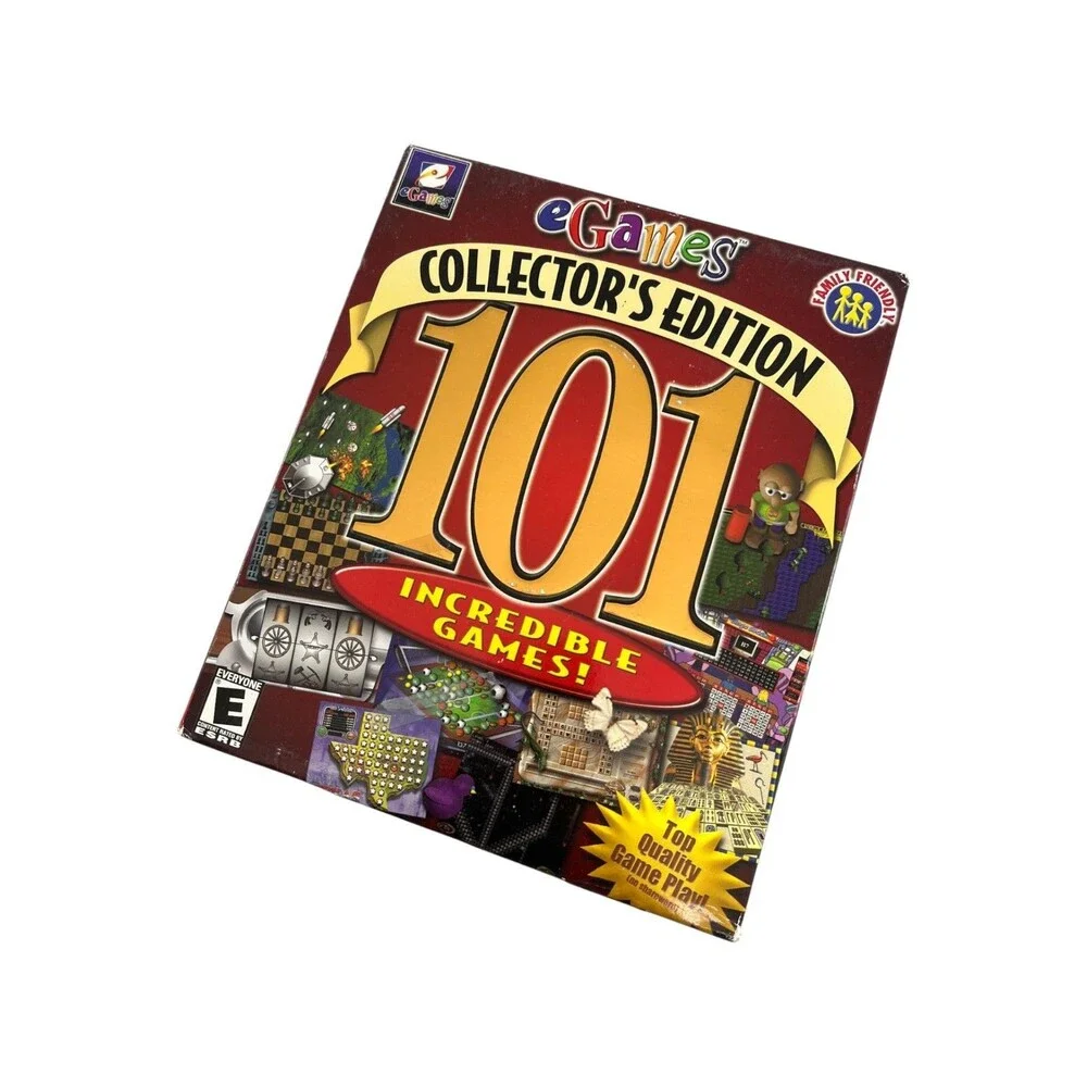 eGames 101 Incredible Games Collectors Edition PC Sealed